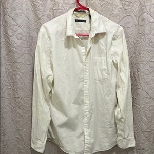 DKNYC Cream  Button Down Shirt with Long Sleeves